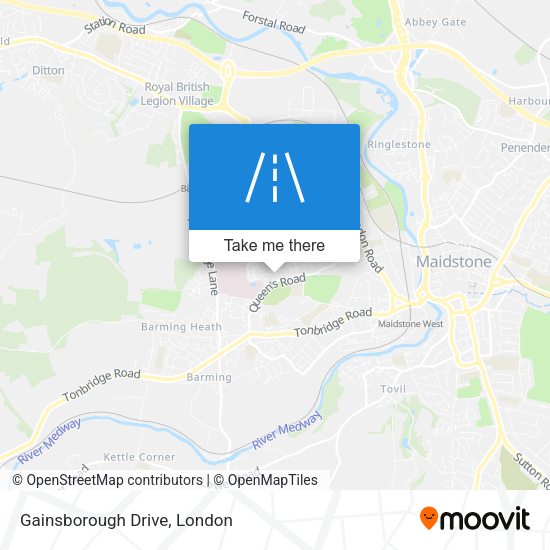 Gainsborough Drive map