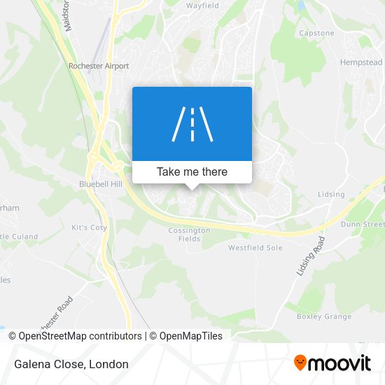 Galena Close map
