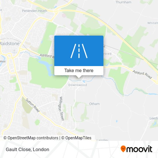 Gault Close map