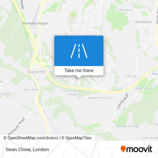 Gean Close map
