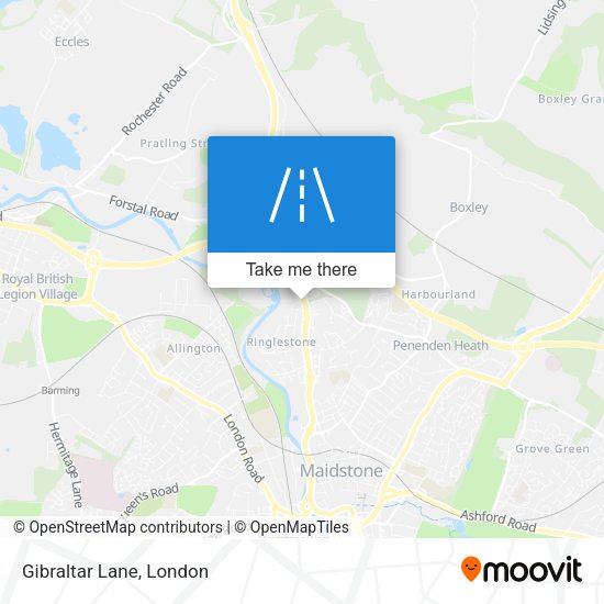 Gibraltar Lane map