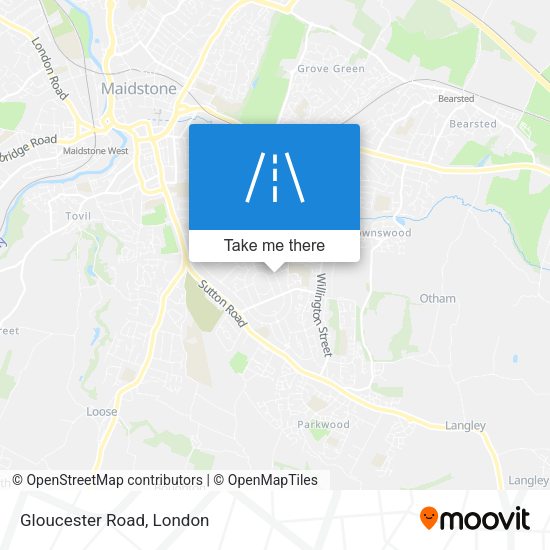 Gloucester Road map