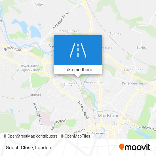 Gooch Close map