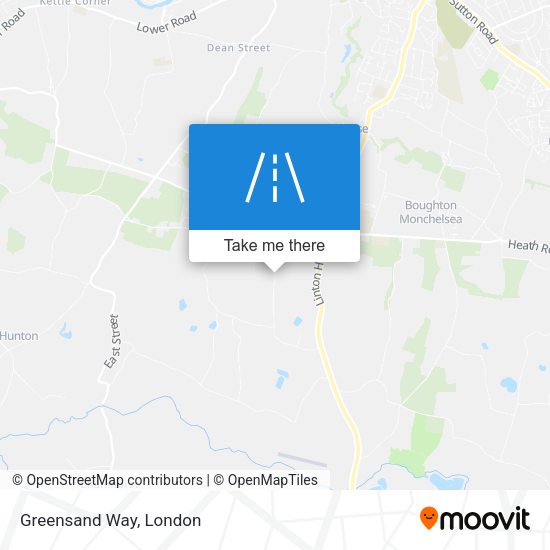 Greensand Way map