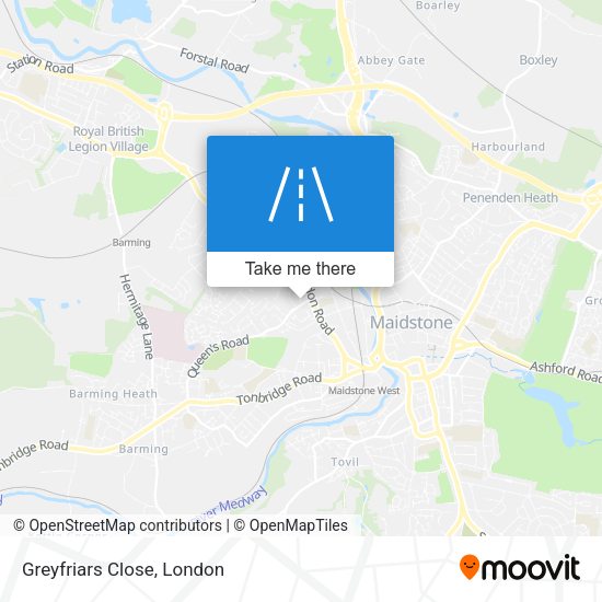Greyfriars Close map