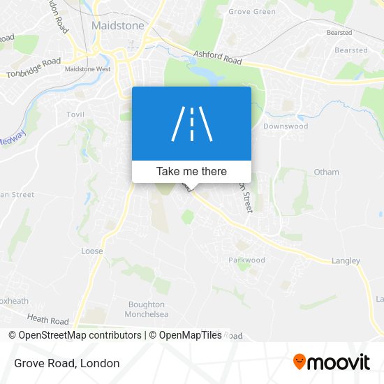Grove Road map