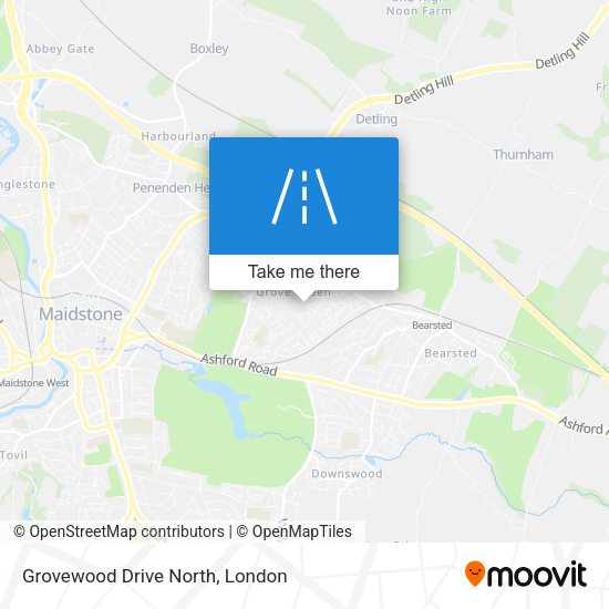 Grovewood Drive North map