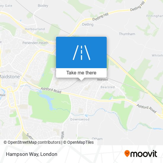 Hampson Way map