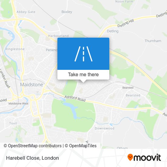 Harebell Close map