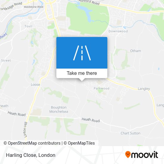 Harling Close map