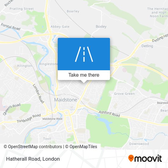 Hatherall Road map