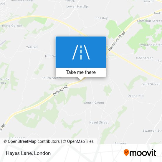 Hayes Lane map