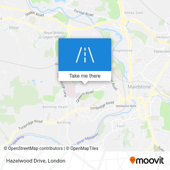 Hazelwood Drive map