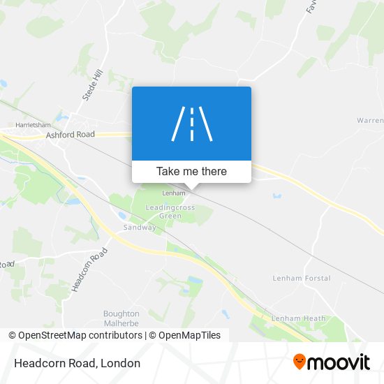 Headcorn Road map