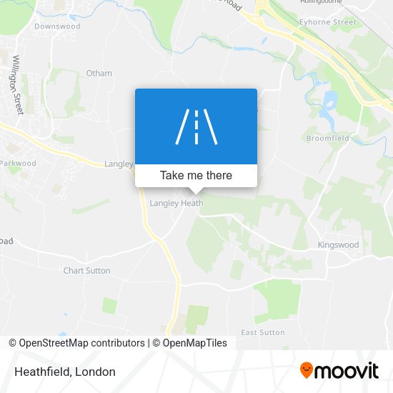 Heathfield map