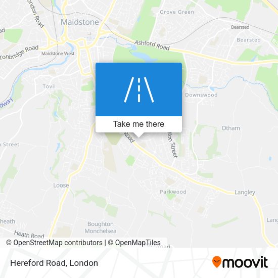 Hereford Road map
