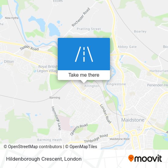Hildenborough Crescent map