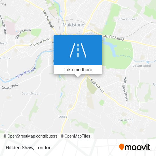 Hillden Shaw map