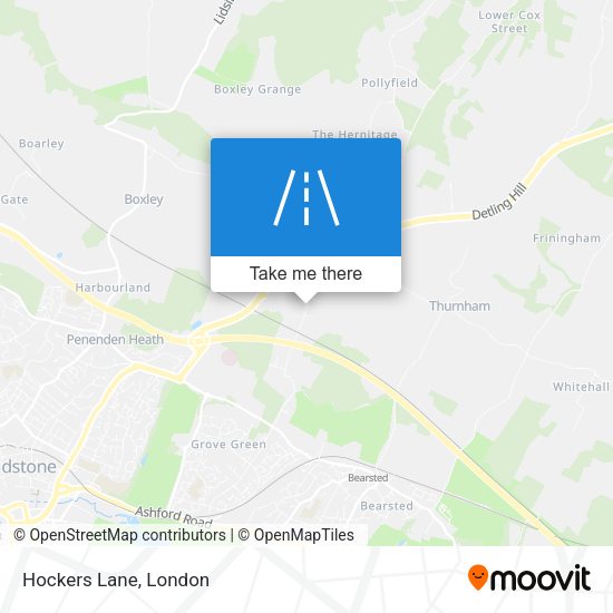 Hockers Lane map