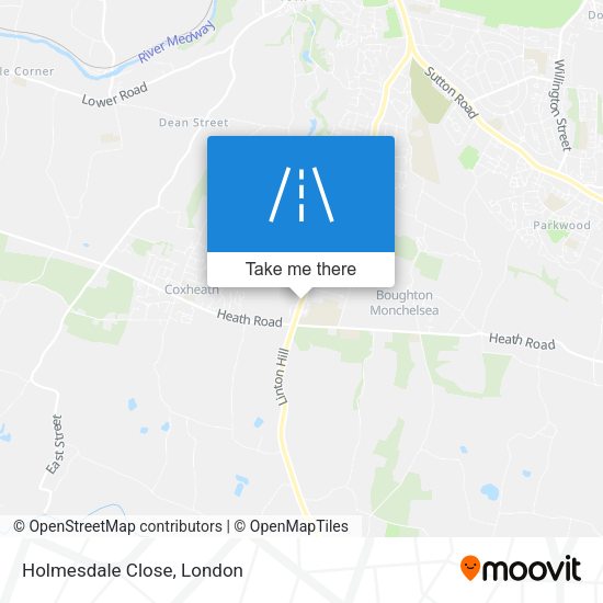 Holmesdale Close map