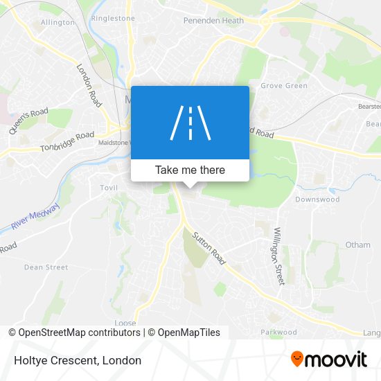 Holtye Crescent map