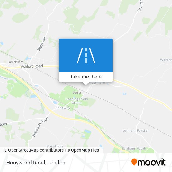 Honywood Road map