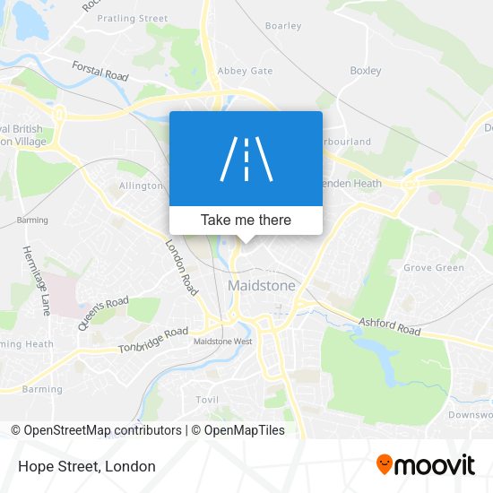 Hope Street map