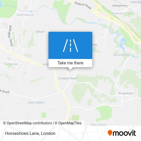 Horseshoes Lane map
