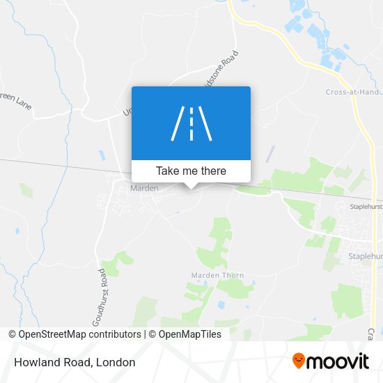 Howland Road map
