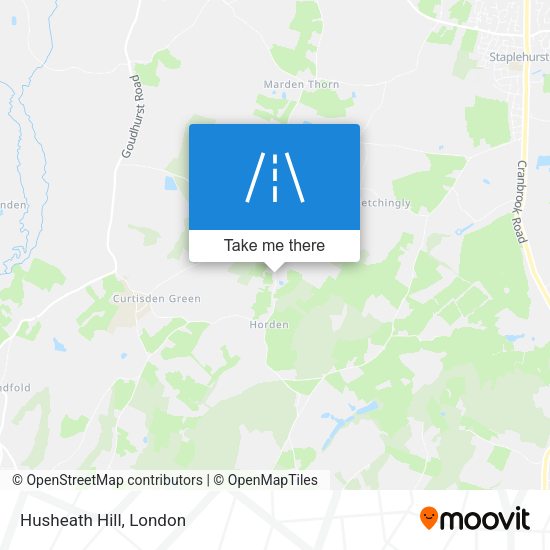 Husheath Hill map