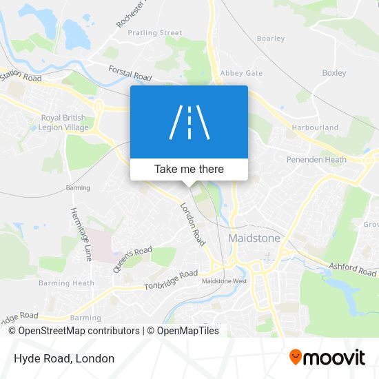 Hyde Road map