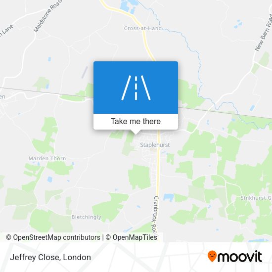 Jeffrey Close map