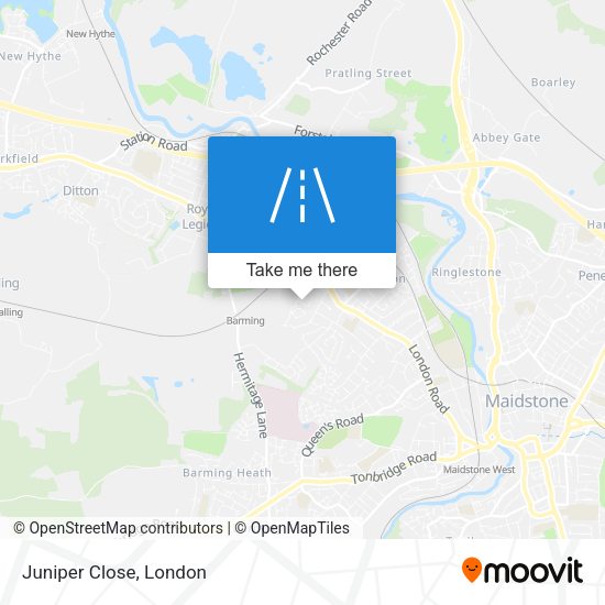Juniper Close map