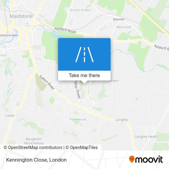 Kennington Close map