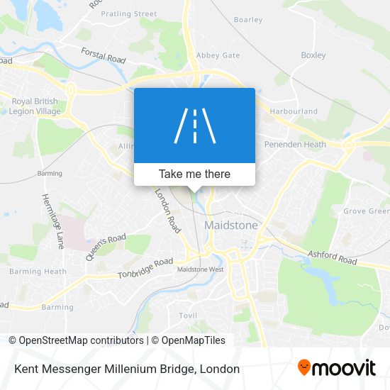 Kent Messenger Millenium Bridge map