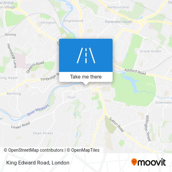 King Edward Road map