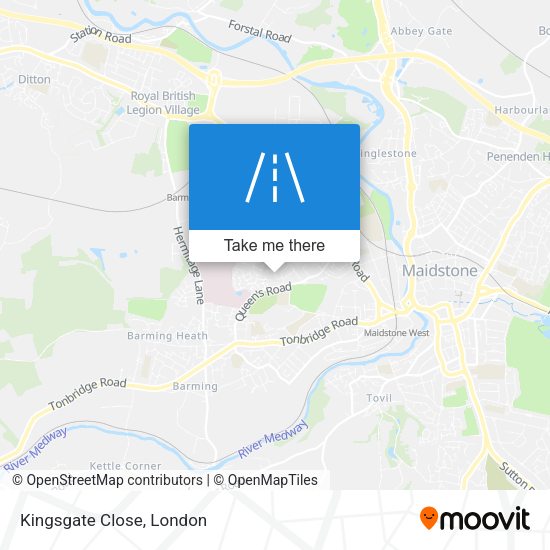 Kingsgate Close map