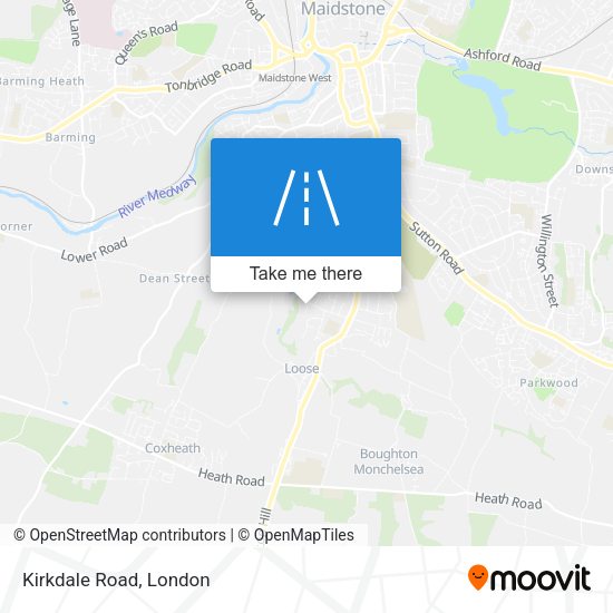 Kirkdale Road map