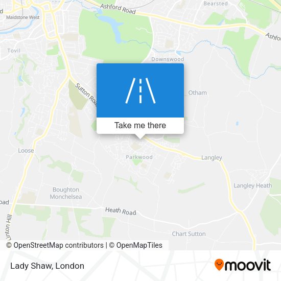 Lady Shaw map