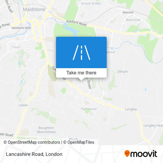 Lancashire Road map