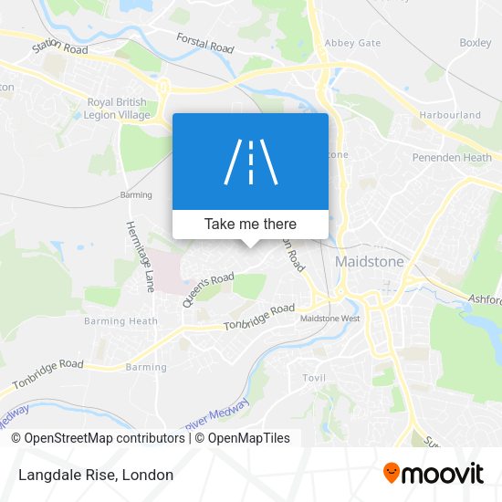 Langdale Rise map
