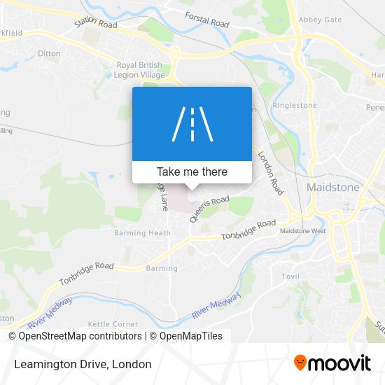 Leamington Drive map