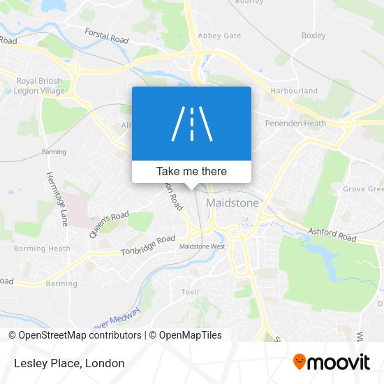 Lesley Place map