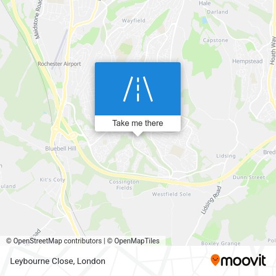 Leybourne Close map