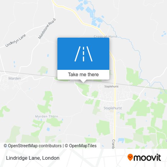 Lindridge Lane map