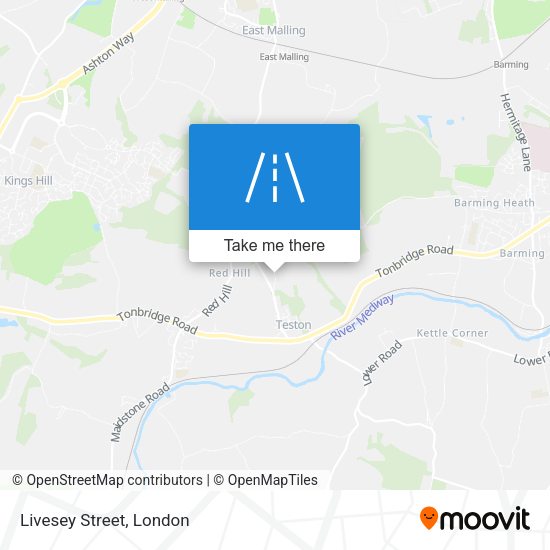 Livesey Street map