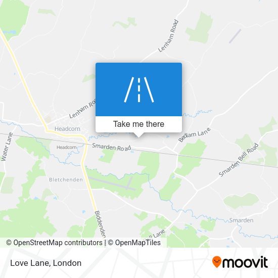 Love Lane map