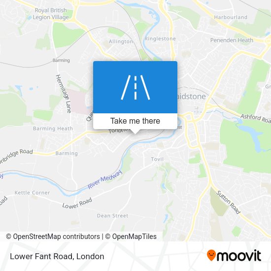 Lower Fant Road map