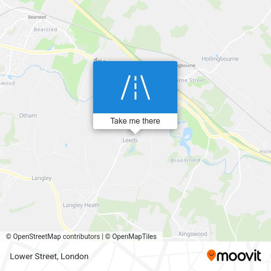 Lower Street map