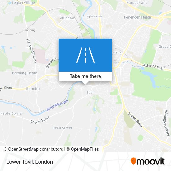 Lower Tovil map